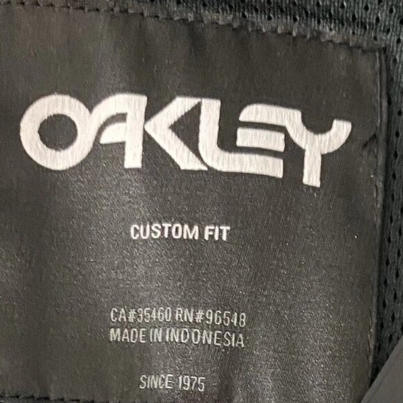 Oakley Mens Track Jacket Size XL NEW Nylon Full Zip Black Colorblock Athletic - Picture 5 of 9